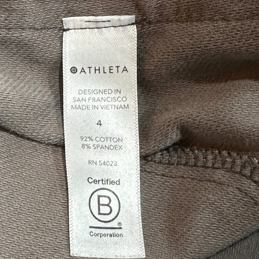 Athleta Farallon‎ Jogger Pants Size 4 Camo Green Travel Athletic Casual Lounge - Picture 6 of 8